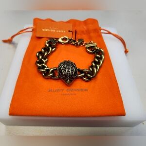 NWT Kurt Geiger Gold Eagle Head Chunky Chain Bracelet